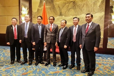 印尼总统佐科会见中国凯发·k8国际首页登录总裁张毓强